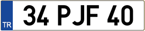 Trailer License Plate